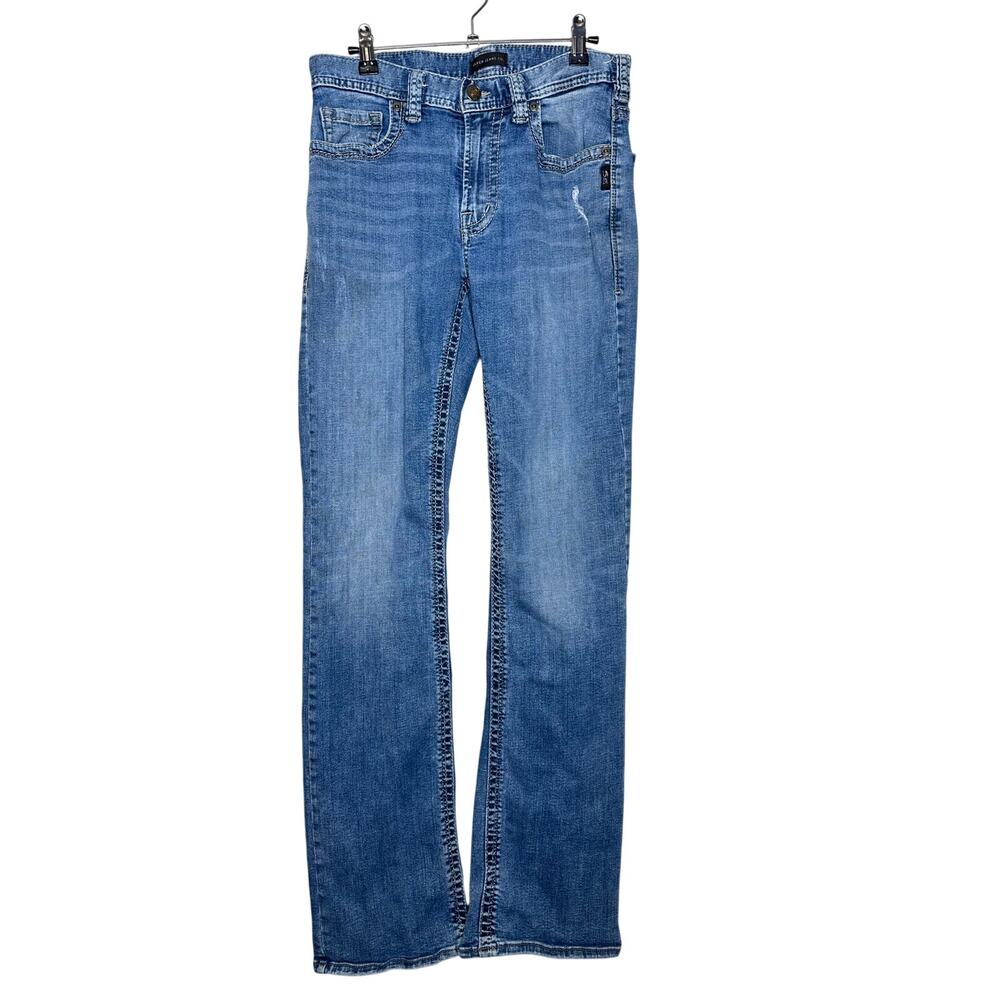 Silver Jeans Co Craig Classic Bootcut Jeans Medium Blue Wash Mens Size 30x33